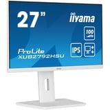 iiyama ProLite XUB2792HSU-W6 LED display 68,6 cm (27") 1920 x 1080 pixel Fuld HD Hvid, LED-skærm hvid (mat), 68,6 cm (27"), 1920 x 1080 pixel, Fuld HD, LED, 0,4 ms, Hvid