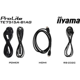 iiyama TE7515A-B1AG, Offentlig visning Sort (mat)