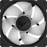 ASUS TUF Gaming TR120 ARGB Fan - Single Pack Computerkabinet Ventilator 12 cm Sort, Sag fan Sort/gennemsigtig, Ventilator, 12 cm, Sort