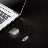 ATEN UC3002A-AT videokabel adapter USB Type-C VGA (D-Sub) Sort, Sølv grå/Sort, USB Type-C, VGA (D-Sub), Hanstik, Hunstik, Lige, Lige