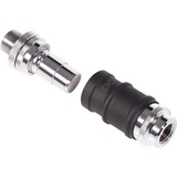 Alphacool ES Schnellverschluss BLH1A PushIn Sæt IG-IG med skotgennemføring, Forbindelse Sort (mat)/Chrome