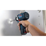 Bosch 10.8V Li-Ion slagskruetrækker GDR 10.8 06019A6977, Schlagskruemaskine Blå/Sort, inkls. L-boxx, akku, oplader mm.