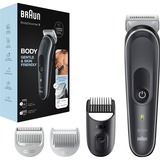 Braun BodyGroomer BG5340 Sort, Sølv, Hår Trimmer Sort/Hvid, Våd og tør, Vekselstrøm/batteri, Sort, Sølv