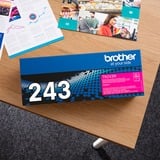 Brother TN-243M tonerpatron 1 stk Original Magenta 1000 Sider, Magenta, 1 stk