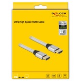 DeLOCK 85365 HDMI-kabel 0,5 m HDMI Type A (Standard) Sølv Sølv, 0,5 m, HDMI Type A (Standard), HDMI Type A (Standard), 3D, 48 Gbit/sek., Sølv