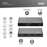 Digitus 4K HDMI Splitter, 1x4 Sort