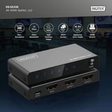 Digitus 4K HDMI Splitter, 1x4 Sort