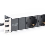 Digitus 8-Outlet strip, Strømskinne Sort/aluminium, Sort, 2 m, Kina, 50 - 60 Hz, 8 AC stikkontakt(er), 16 A