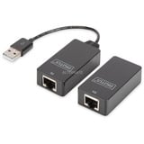 Digitus USB 1.1 CAT extender-sæt, 45 meter, USB-forlænger Sort
