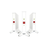 FRITZ! Mesh Set 4200, Repeater Hvid/Rød, Mesh Set 4200, Rød, Hvid, 2x2/4x4, Netværksgentager, Strøm, WLAN, Dual-band (2,4 GHz / 5 GHz), Wi-Fi 6E (802.11ax)