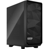 Fractal Design Meshify 2 Compact Tower Sort, Towerkabinet Sort, Tower, PC, Sort, ATX, micro ATX, Mini-ITX, Stål, Hærdet glas, Spil