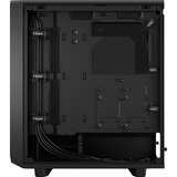 Fractal Design Meshify 2 Compact Tower Sort, Towerkabinet Sort, Tower, PC, Sort, ATX, micro ATX, Mini-ITX, Stål, Hærdet glas, Spil