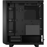 Fractal Design Meshify 2 Compact Tower Sort, Towerkabinet Sort, Tower, PC, Sort, ATX, micro ATX, Mini-ITX, Stål, Hærdet glas, Spil