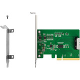 Icy Dock MB409A5 "EXLink" MCIO 8i (SFF-TA-1016) til PCIe 5.0 x8 adapter, Interface card 