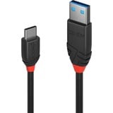 Lindy 36916 USB-kabel USB 3.2 Gen 1 (3.1 Gen 1) 1 m USB A USB C 10 Gbit/sek. Sort Sort, 1 m, USB A, USB C, USB 3.2 Gen 1 (3.1 Gen 1), 10 Gbit/sek., Sort