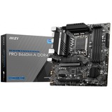 MSI PRO B660M-A DDR4 bundkort Intel B660 LGA 1700 micro ATX Intel, LGA 1700, Intel® Core™ i9, LGA 1700, DDR4-SDRAM, 128 GB