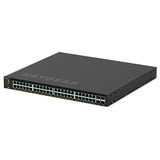 Netgear M4350-48G4XF Administreret L3 Gigabit Ethernet (10/100/1000) Strøm over Ethernet (PoE) 1U Sort, Switch Administreret, L3, Gigabit Ethernet (10/100/1000), Strøm over Ethernet (PoE), Stativ-montering, 1U
