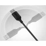 Otterbox USB 2.0 kabel, USB-A stik > Micro-USB + USB-C + Lightning stik Sort