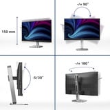 Philips LED-skærm mørk grå/Sølv