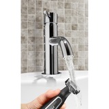Rowenta TN6000 Batteri 4 5 mm Våd og tør Sort, Sølv, Skæg trimmer Sort/Sølv, Vaskbar, Batteri, Selvslibende kniv, Sort, Sølv