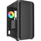 Sharkoon AK2 RGB, Towerkabinet Sort