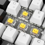 Sharkoon Gaming-tastatur Hvid, DE-layout, Gateron Yellow
