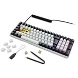 Sharkoon SKILLER SGK50 S2, Gaming-tastatur Hvid, DE-layout, Gateron Yellow