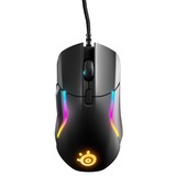 SteelSeries Rival 5 mus Højre hånd USB Type-A Optisk 18000 dpi, Gaming mus Sort, Højre hånd, Optisk, USB Type-A, 18000 dpi, 1 ms, Sort, Grå