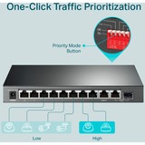 TP-Link TL-SG1210MP netværksswitch Ikke administreret Gigabit Ethernet (10/100/1000) Strøm over Ethernet (PoE) Sort Ikke administreret, Gigabit Ethernet (10/100/1000), Strøm over Ethernet (PoE)
