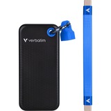Verbatim Pocket SSD 1 TB USB Type-C 3.2 Gen 2 (3.1 Gen 2) Sort, Blå, Solid state-drev Sort/Blå, 1 TB, USB Type-C, 3.2 Gen 2 (3.1 Gen 2), 1000 MB/s, 10 Gbit/sek., Sort, Blå