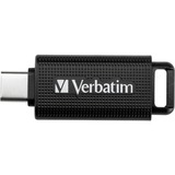 Verbatim Store 'n' Go USB-nøgle 128 GB USB Type-C 3.2 Gen 1 (3.1 Gen 1) Sort, USB-stik Sort/grå, 128 GB, USB Type-C, 3.2 Gen 1 (3.1 Gen 1), Glide, 4 g, Sort