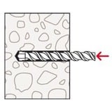 fischer Rawlplug SX Plus 6x30 PH TX, Dyvel Lys grå