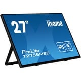 iiyama ProLite T2755MSC-B1 computerskærm 68,6 cm (27") 1920 x 1080 pixel Fuld HD LED Berøringsskærm Bordplade Sort, LED-skærm Sort (mat), 68,6 cm (27"), 1920 x 1080 pixel, Fuld HD, LED, 5 ms, Sort