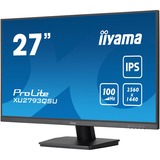 iiyama ProLite XU2793QSU-B7 computerskærm 68,6 cm (27") 2560 x 1440 pixel Quad HD LED Sort, LED-skærm Sort (mat), 68,6 cm (27"), 2560 x 1440 pixel, Quad HD, LED, 1 ms, Sort