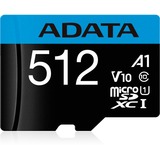 ADATA AUSDX512GUICL10A1-RA1 hukommelseskort 512 GB MicroSDXC UHS-I Klasse 10 512 GB, MicroSDXC, Klasse 10, UHS-I, 100 MB/s, 25 MB/s