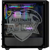 ALTERNATE Gaming PC Sort/gennemsigtig