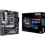 ASUS PRIME H510M-A Intel H510 LGA 1200 (Socket H5) micro ATX, Bundkort Intel, LGA 1200 (Socket H5), Intel® Celeron®, Intel® Core™ i5, Intel® Core™ i7, Intel® Core™ i9, Intel® Pentium®, DDR4-SDRAM, 64 GB, DIMM