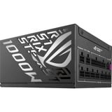 ASUS ROG-STRIX-1000P-GAMING-E, PC strømforsyning Sort, 1000 W, 100 - 240 V, Aktiv, 130 W, 1000 W, 130 W