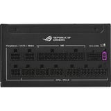 ASUS ROG-STRIX-1000P-GAMING-E, PC strømforsyning Sort, 1000 W, 100 - 240 V, Aktiv, 130 W, 1000 W, 130 W