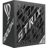 ASUS ROG-STRIX-1000P-GAMING-E, PC strømforsyning Sort, 1000 W, 100 - 240 V, Aktiv, 130 W, 1000 W, 130 W