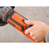 BLACK+DECKER Vinkelsliber BCG720M1 18 Volt inkls. batteri oplader mm. Sort/Orange, akku og oplader medfølger