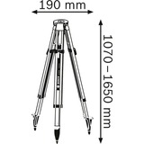 Bosch BT 170 HD Professional kamerastativ, Stativer og stativ tilbehør aluminium
