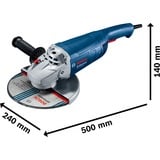 Bosch GWS 20-230 J vinkelsliber 23 cm 6500 rpm 2000 W 5,5 kg Blå, 6500 rpm, 23 cm, Vekselstrøm, 5,5 kg