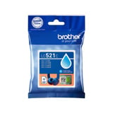 Brother LC521C blækpatron 1 stk Original Blå Blå, 1 stk, 500 Sider, Enkelt pakke