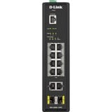 D-Link DIS-200G-12PS netværksswitch Administreret L2 Gigabit Ethernet (10/100/1000) Strøm over Ethernet (PoE) Sort Administreret, L2, Gigabit Ethernet (10/100/1000), Strøm over Ethernet (PoE), Stativ-montering, Kan monteres på væggen