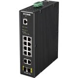 D-Link DIS-200G-12PS netværksswitch Administreret L2 Gigabit Ethernet (10/100/1000) Strøm over Ethernet (PoE) Sort Administreret, L2, Gigabit Ethernet (10/100/1000), Strøm over Ethernet (PoE), Stativ-montering, Kan monteres på væggen