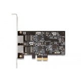 DeLOCK PCI Express x2 kort til 2 x RJ45 2,5 Gigabit, Netværkskort 