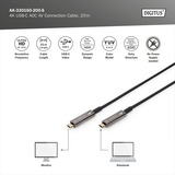Digitus 4K USB-C AOC AV-forbindelseskabel Sort