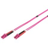 Digitus LWL patchkabel, duplex, LC > LC stik, multimode OM4 lys violet