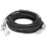 Digitus Universelt breakout-fiberkabel, duplex, LC/UPC-stik, multimode OM4 Sort
